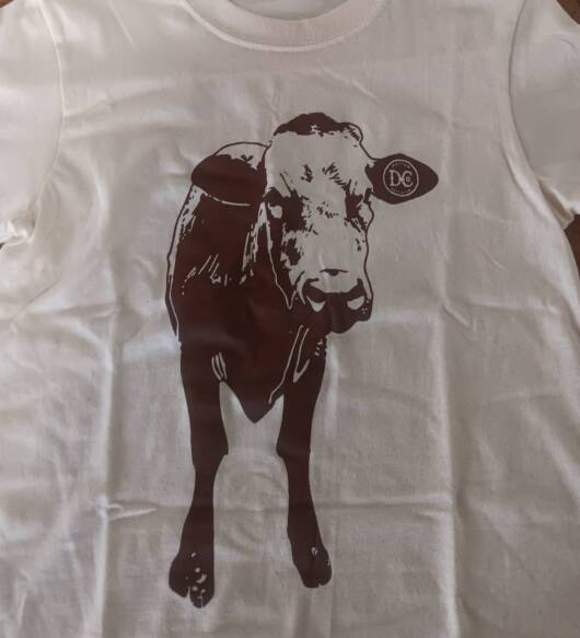 Child T Cow front tan